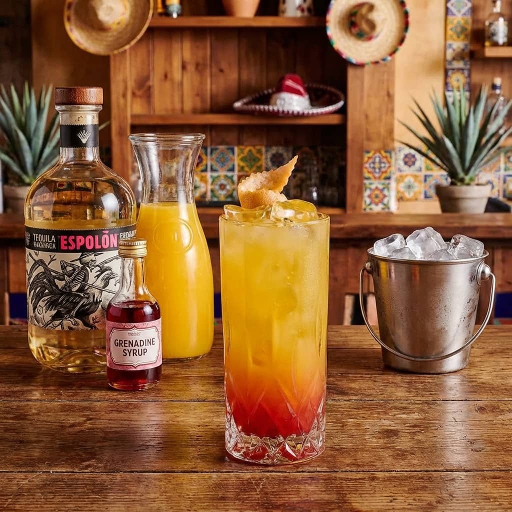 Коктейль Текила Санрайз / Tequila Sunrise