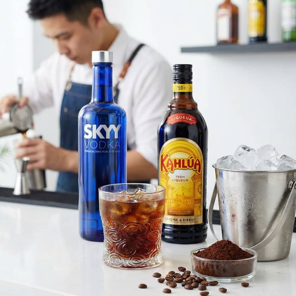 Как приготовить классический коктейль Чёрный Русский (Black Russ