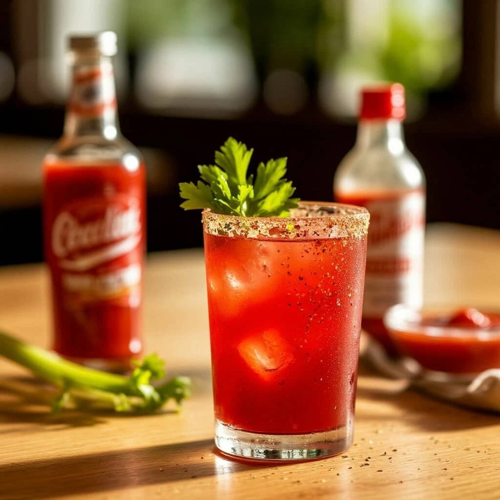 Рецепт Bloody Mary: коктейль с водкой и томатным соком