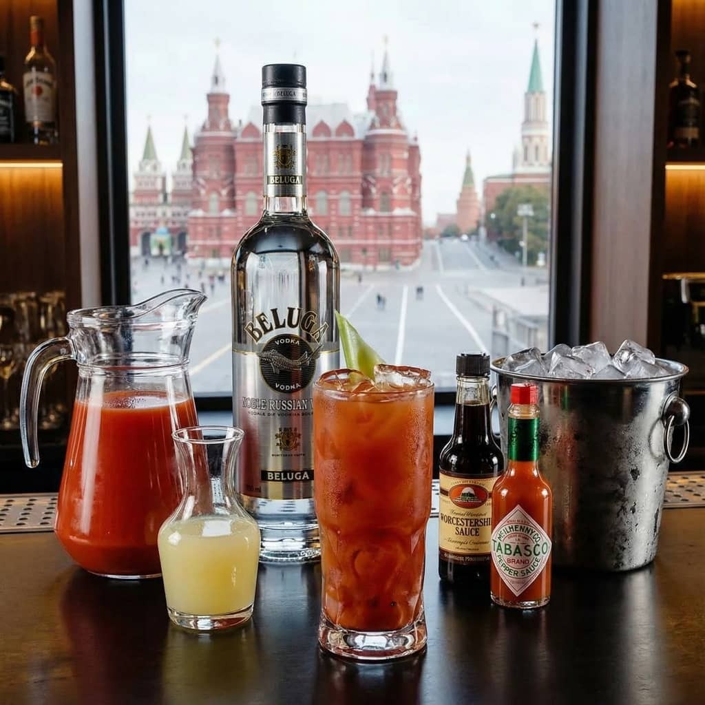 Рецепт Bloody Mary: коктейль с водкой и томатным соком
