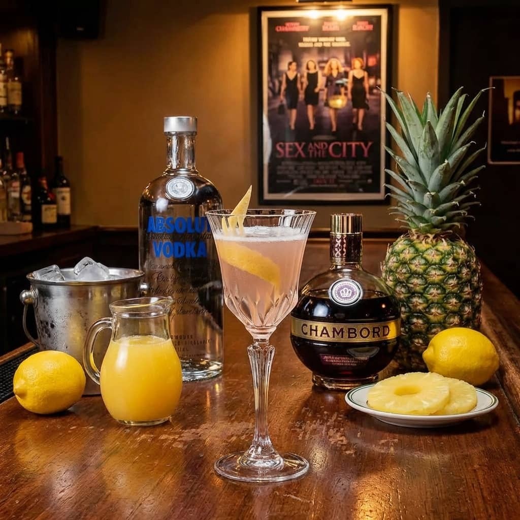 Пошаговый видео рецепт коктейля Французский Мартини