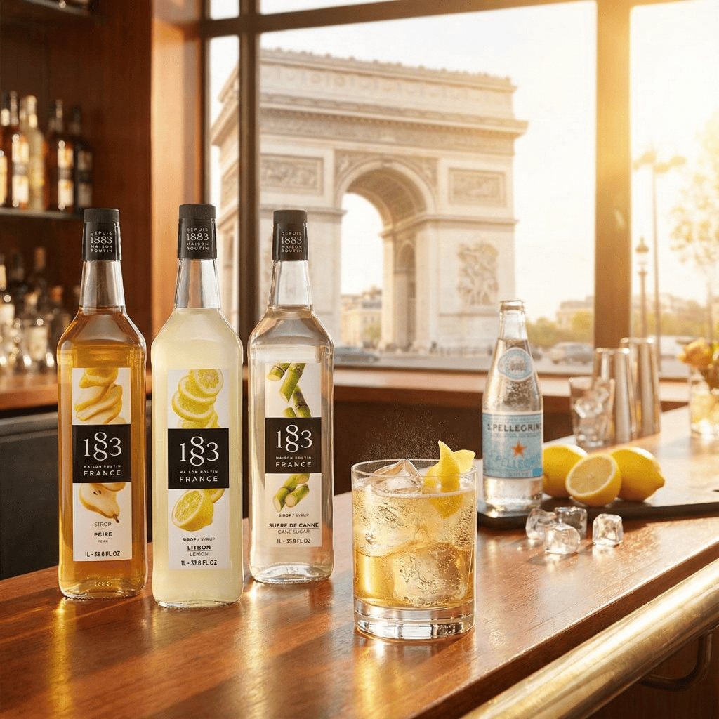 Рецепт безалкогольного коктейля Pear Sidecar с сиропами