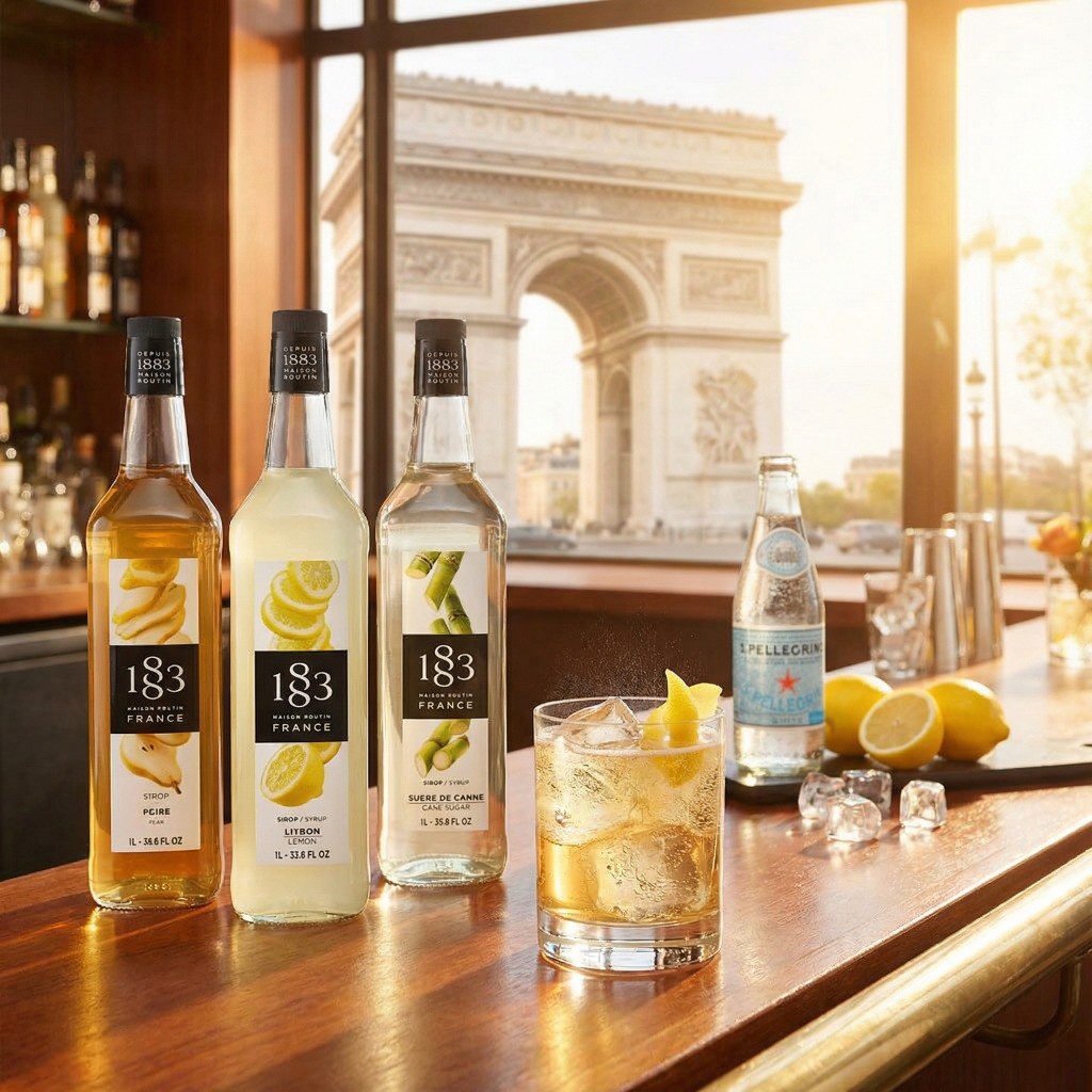 Рецепт безалкогольного коктейля Pear Sidecar с сиропами