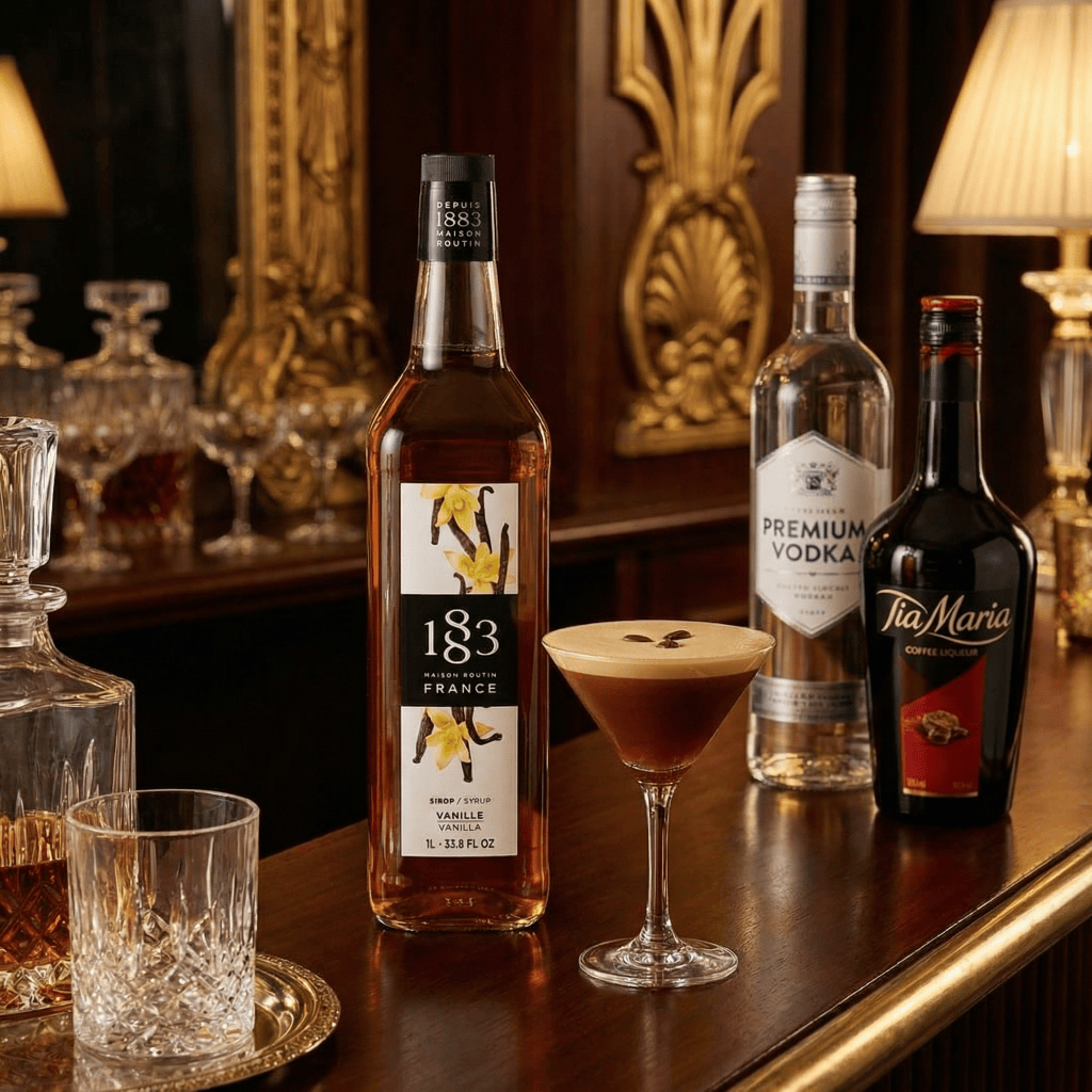 Рецепт коктейля Эспрессо Мартини с ванильным сиропом